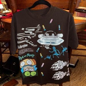 Civil Regime Rick and Morty Black Graphic T-Shirt